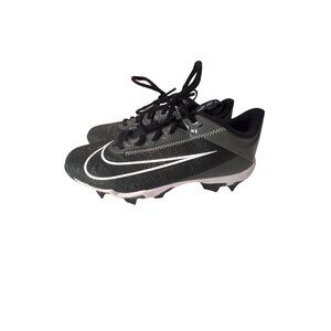 Nike Kids Vapor Edge Shark 2 Football Cleats Black White Size 5Y